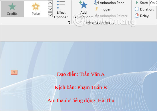 Nhấn vào ảnh để phóng to Hiển thị hiệu ứng