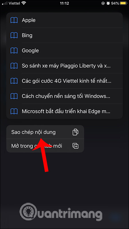 Sao chép dấu trang