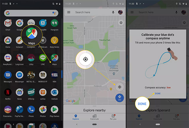Cách kiểm tra vị trí trong Google Maps cho Android