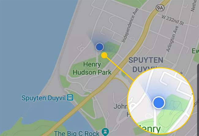 Quay trở lại giao diện ứng dụng Google Maps
