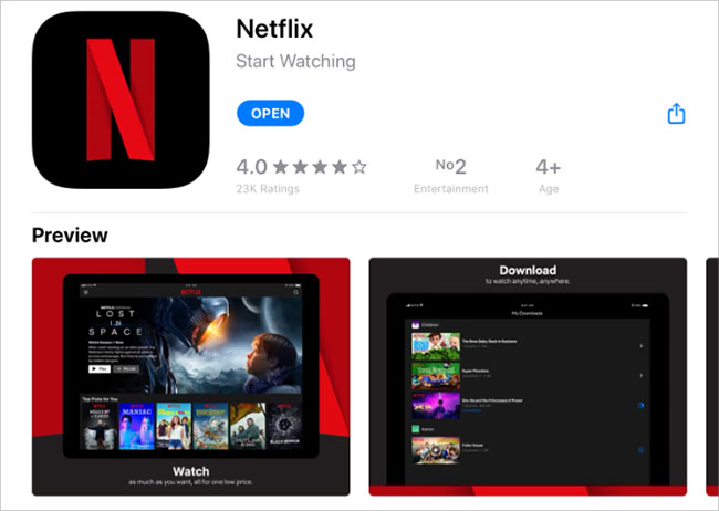 Download movies from Netflix