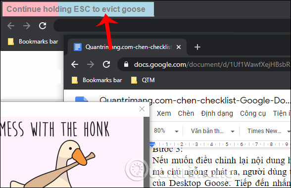 Tắt chú ngỗng 