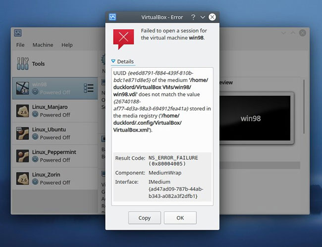 Cách thay đổi UUID trong VirtualBox HDD