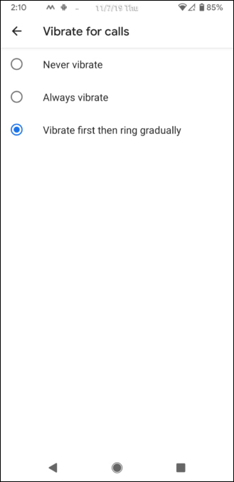 Rung khi gọi đến