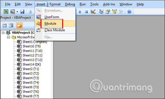 Cách tự động cập nhật thời gian sửa file Excel