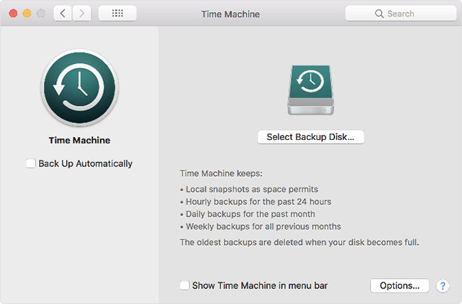 Xóa bản sao lưu Time Machine cũ trên máy Mac