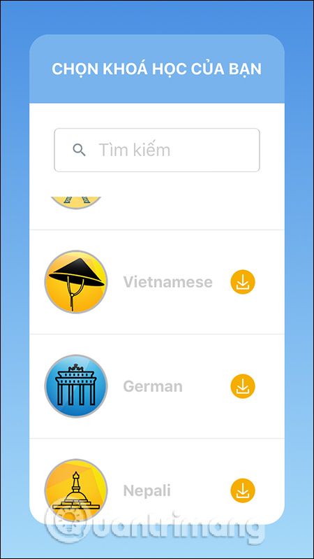 Các gói ngôn ngữ