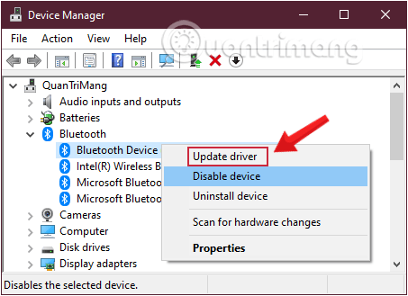 Yêu cầu Windows tìm driver bằng cách click chọn Search automatically for updated driver software