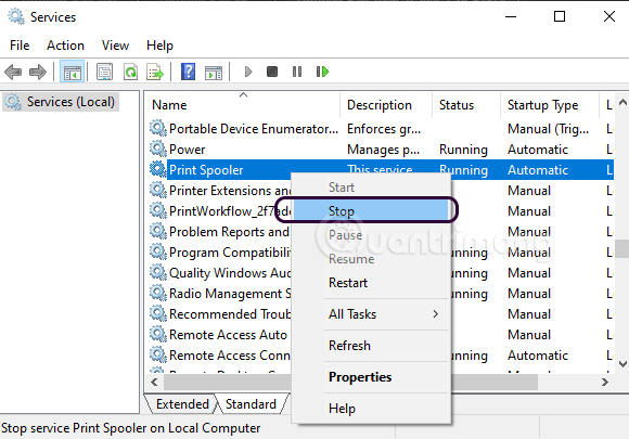 4 Cách Hủy Lệnh In Trong Windows Ngay Lập Tức - Quantrimang.Com