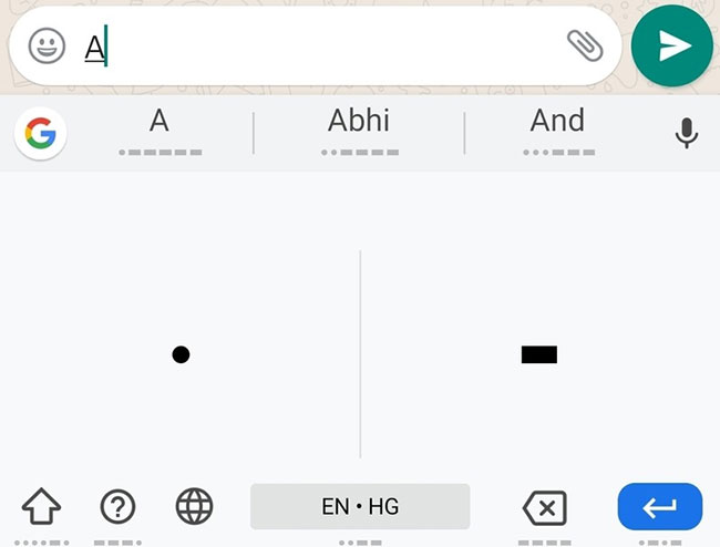 Bật tính năng nhắn tin bằng mã Morse