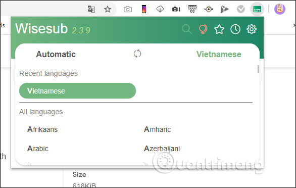 Đổi ngôn ngữ 