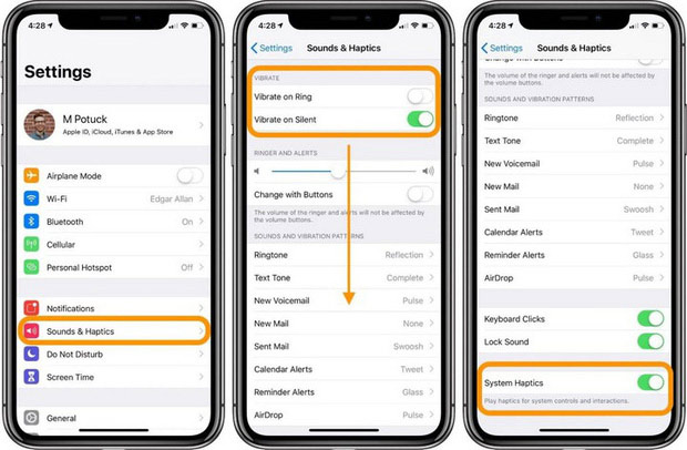 Tắt tiếng rung trên iPhone khi bạn cắm sạc trong chế độ im lặng.