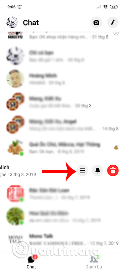 Tùy chọn nhóm chat