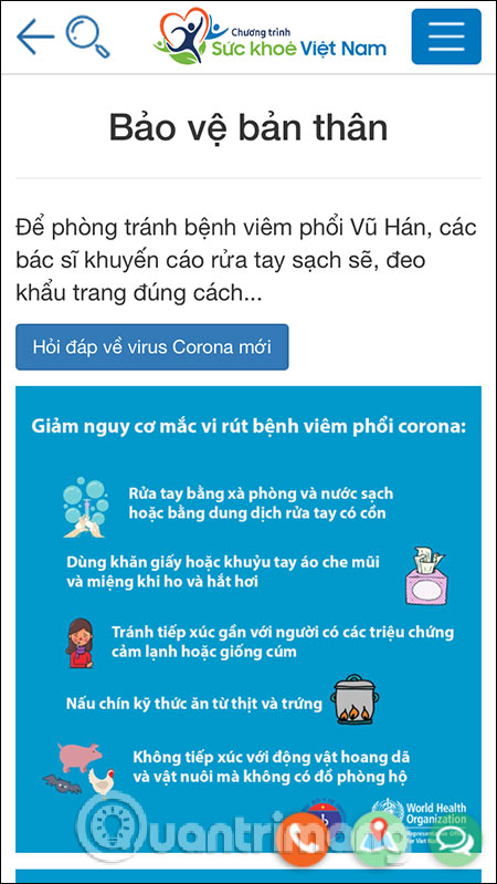 Thông tin bảo vệ bản thân