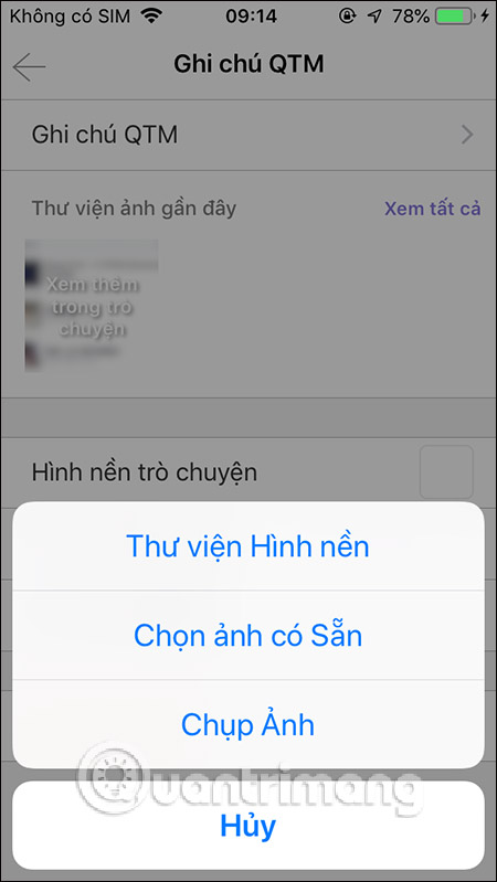 Thay đổi hình nền