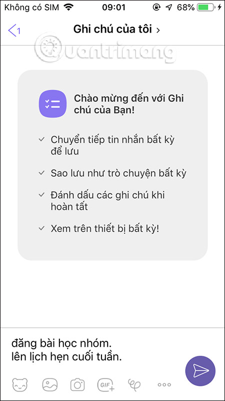Nhập list công việc