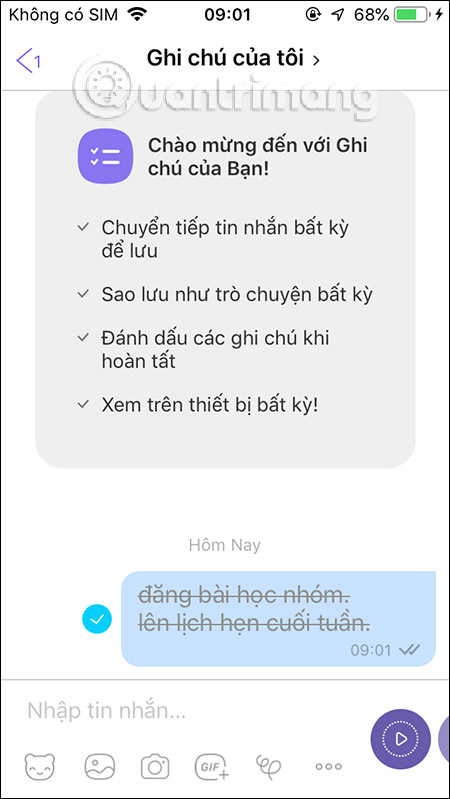 Công việc đã hoàn thành