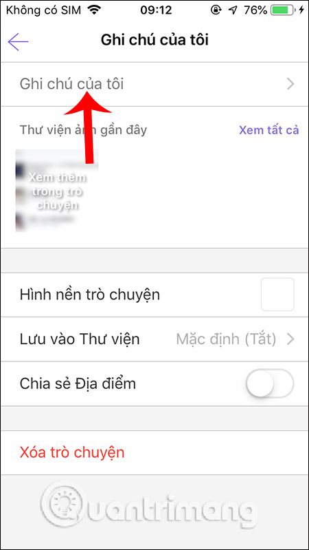 Đổi tên mục Ghi chú
