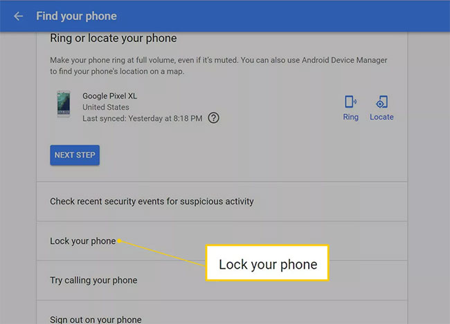 Không thể truy cập vào điện thoại Android mà không cần mật khẩu