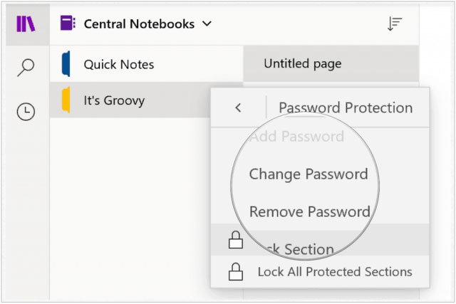 Cách đặt mật khẩu cho notebook trong Microsoft OneNote