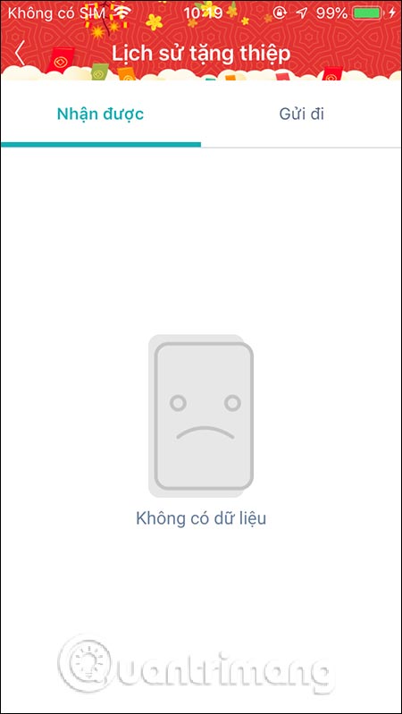 Thiệp Valentien đã nhận