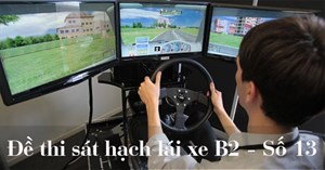 Thử thi bằng lái xe B2 đề 13