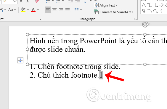 Nhấn vào ảnh để phóng to Viết ký hiệu chú thích