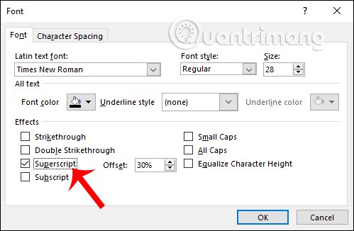 Nhấn vào ảnh để phóng to Chuyển ký tự dạng mũ