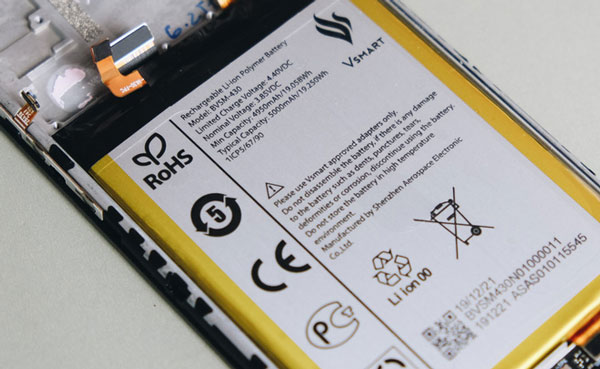 Viên pin 5000mAh của Vsmart Joy 3