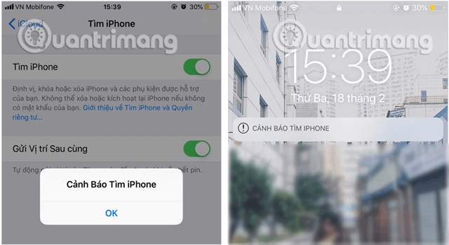 Chế độ Phát âm thanh trên Tìm iPhone