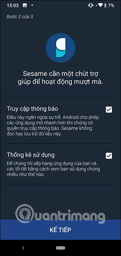 Truy cập nội dung Sesame