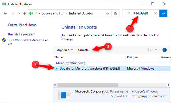 Cách khôi phục dữ liệu sau khi cập nhật Windows 10 KB4532693