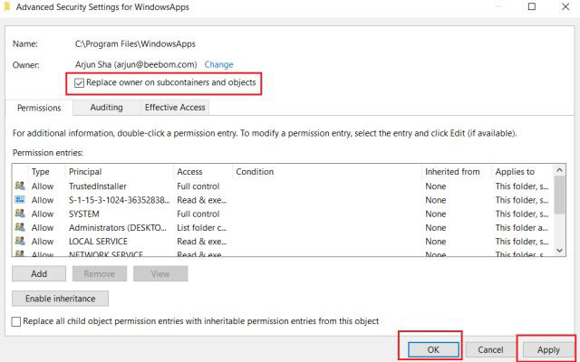 Làm thế nào để truy cập thư mục WindowsApps trên Windows 10? - Ảnh minh hoạ 5
