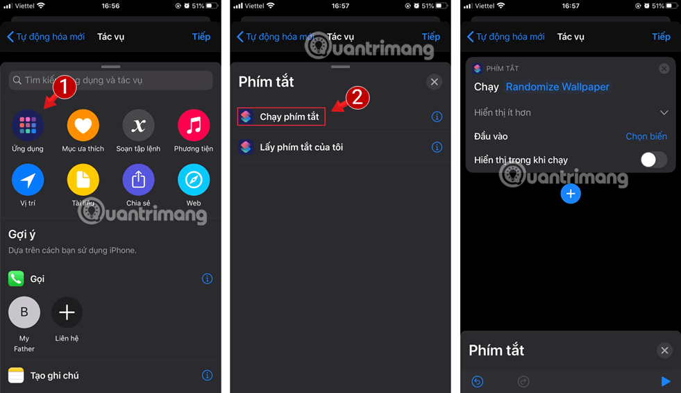 Hoàn thành lên lịch đổi ảnh nền tự động trên iPhone