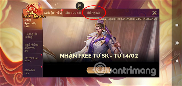 Giftcode từ Liên Quân Mobile