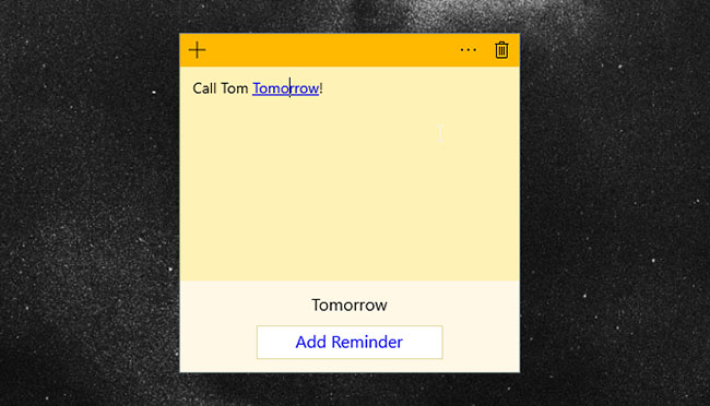 Tích hợp Sticky Notes và Reminders