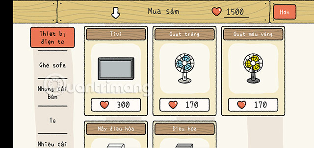 đổi ngôn ngữ adorable home sang tiếng việt