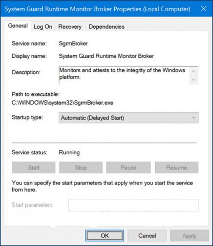 SgrmBroker là một Windows service