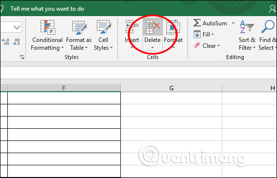 Cách thêm hàng, xóa hàng trong Excel - Ảnh minh hoạ 8
