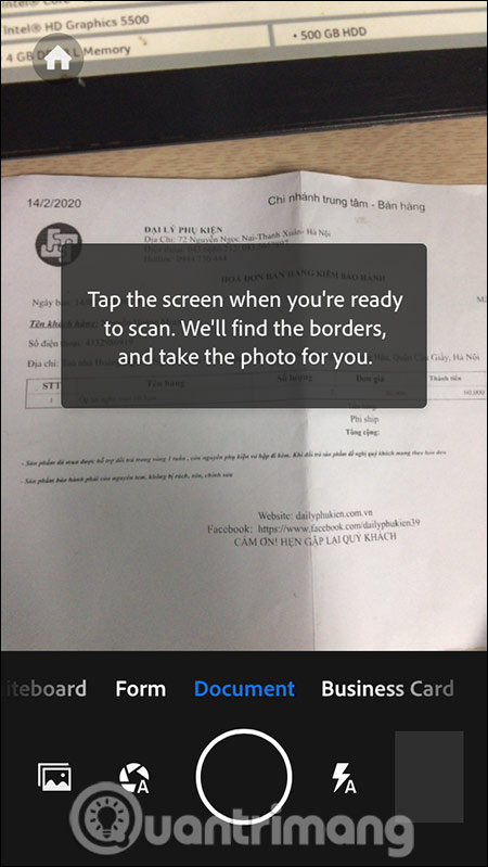 Cách dùng Adobe Scan scan tài liệu trên điện thoại - Ảnh minh hoạ 3