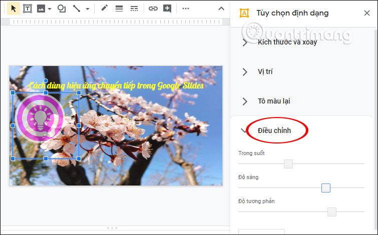 Cách chỉnh sửa ảnh trong Google Slides - Ảnh minh hoạ 6