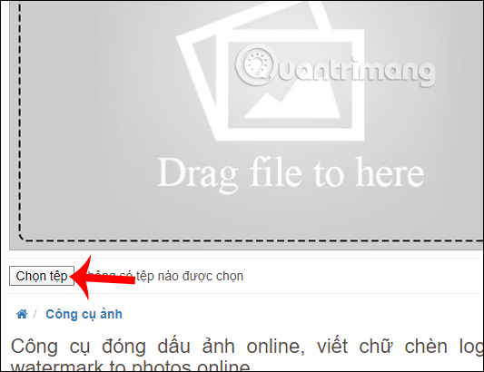 Cách đóng dấu ảnh online - QuanTriMang.com
