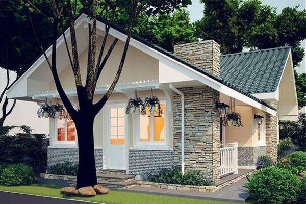 Mẫu nhà vườn cấp 4 đẹp 6