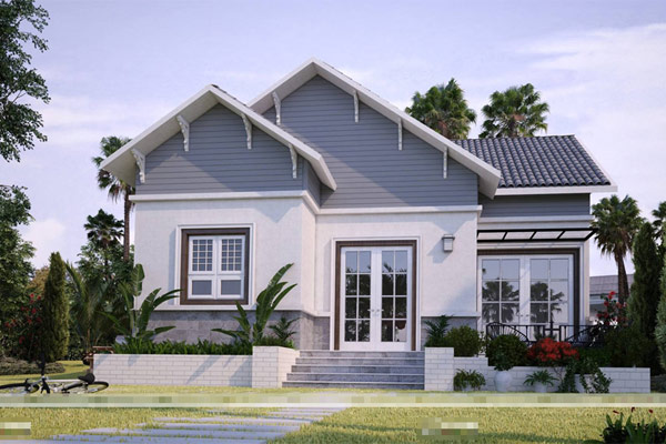 Mẫu nhà vườn cấp 4 đẹp 7