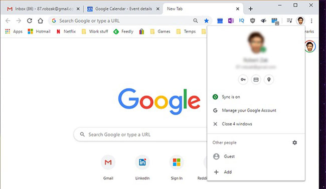 Có thể tạo các mục lịch mới cho nhiều tài khoản Google