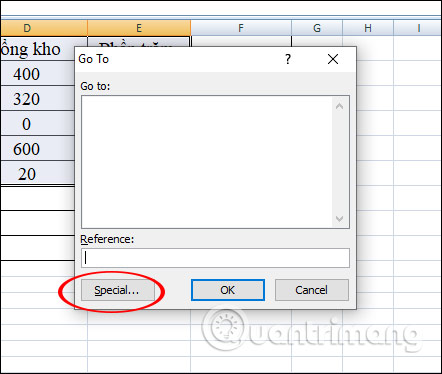 Cách tìm ô trống Excel tô màu ô trống trong Excel  QuanTriMangcom