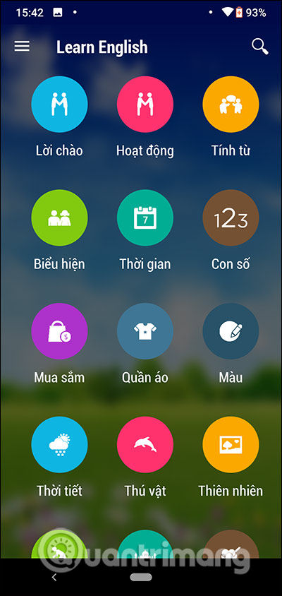 Chọn chủ đề học