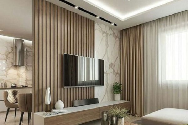 Vách ngăn bằng gỗ đẹp 9
