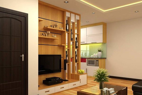 Vách ngăn bằng gỗ đẹp 10
