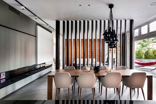 Vách ngăn bằng gỗ đẹp 2